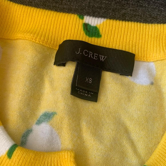 J. Crew Lemon Print Cardigan XS - Picture 2 of 2